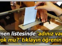 Seçmen listeleri askıya çıktı