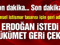 Cinsel istismar tasarısı geri çekildi
