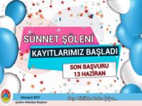 Çankırı Belediyesi'nin 'sünnet' kayıtları başladı