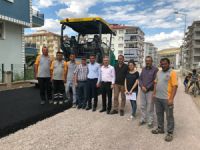 Başkan Boz, asfalt çalışmalarını yerinde inceledi