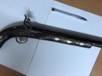 Çankırı'da 170 yıllık tarihi tüfek ele geçirildi