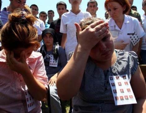 13 şehit için yapılan ilk tören 11