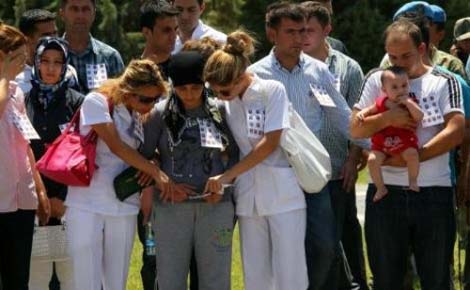 13 şehit için yapılan ilk tören 12