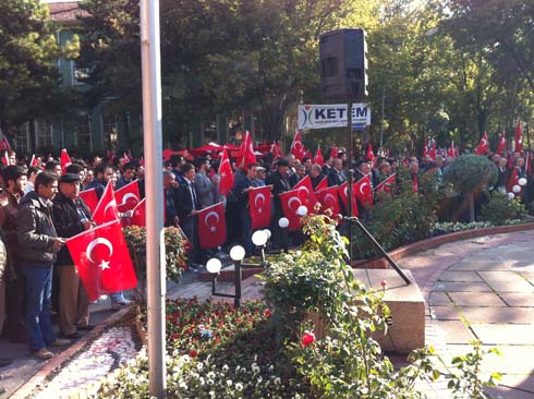 Çankırıda hain saldırıyı telin mitingi 10