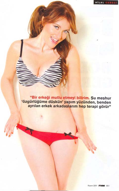 Hilal Cebeci, FHMe kapak oldu 6