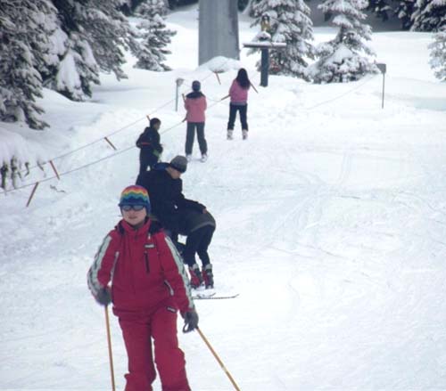 Çankırılı 500 öğrenci kayak ile tanışıyor 1