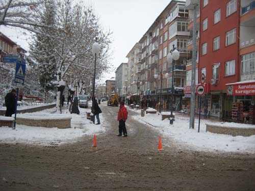 Çankırı Merkezde kar kalınlığı 30 santim 10