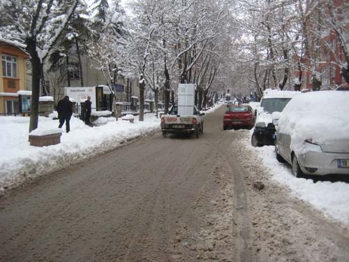 Çankırı Merkezde kar kalınlığı 30 santim 11