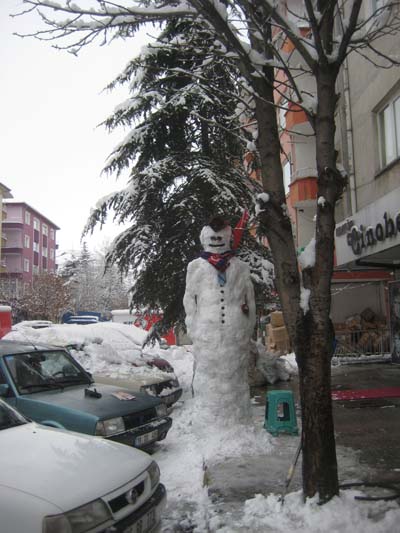 Çankırı Merkezde kar kalınlığı 30 santim 2