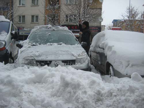 Çankırı Merkezde kar kalınlığı 30 santim 6