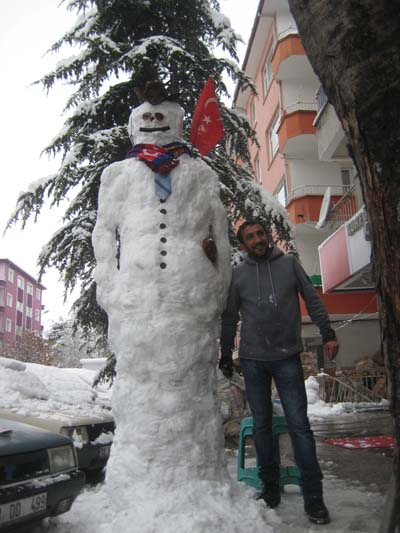 Çankırı Merkezde kar kalınlığı 30 santim 7
