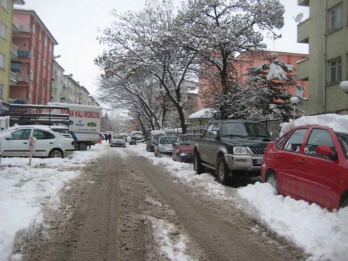 Çankırı Merkezde kar kalınlığı 30 santim 8