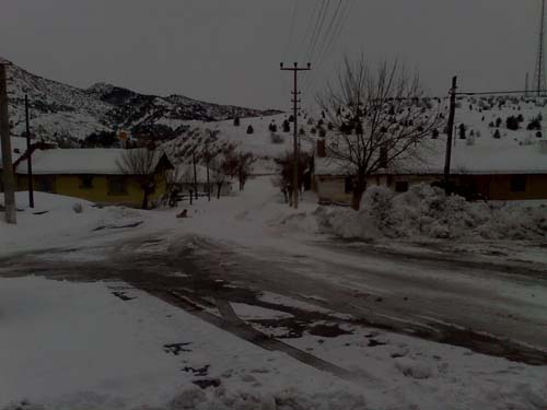 Kara kış Korgunda da etkisini gösterdi 3