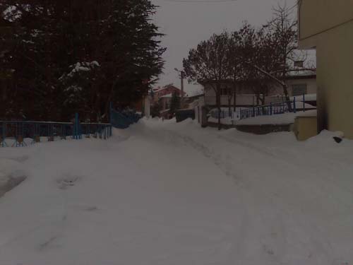 Kara kış Korgunda da etkisini gösterdi 6