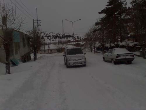 Kara kış Korgunda da etkisini gösterdi 7