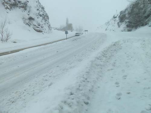Çankırı - Ankara karayolundan kış görüntüleri 1