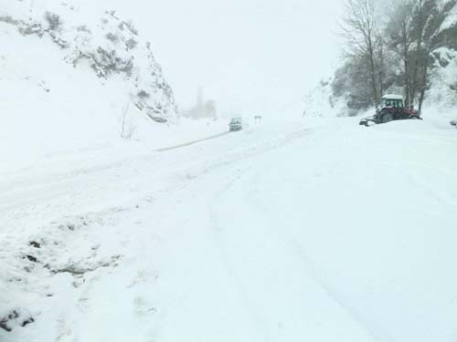 Çankırı - Ankara karayolundan kış görüntüleri 3