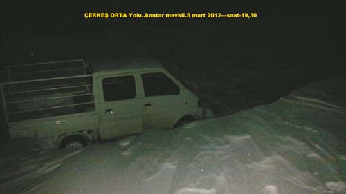 Orta-Çerkeş karayolu 6 gündür trafiğe kapalı 14