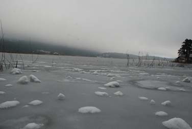 Abant Gölü dondu! 1