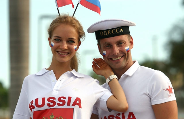 Rus taraftarlar büyüledi 6