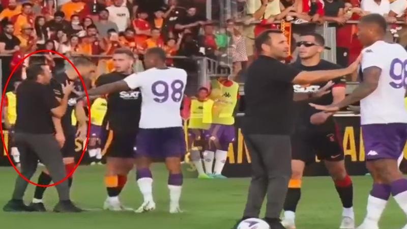 Sale la tensione nel match Fiorentina-Galatasaray!  Okan Buruk è entrato in campo…