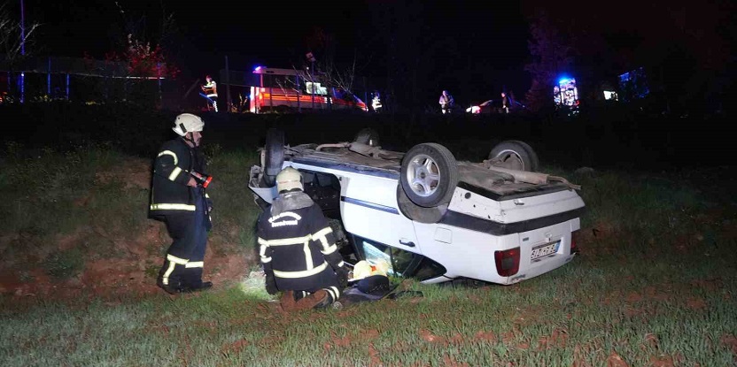 Kastamonu'da otomobil 40 metre yükseklikten tarlaya uçtu: Dört yaralı