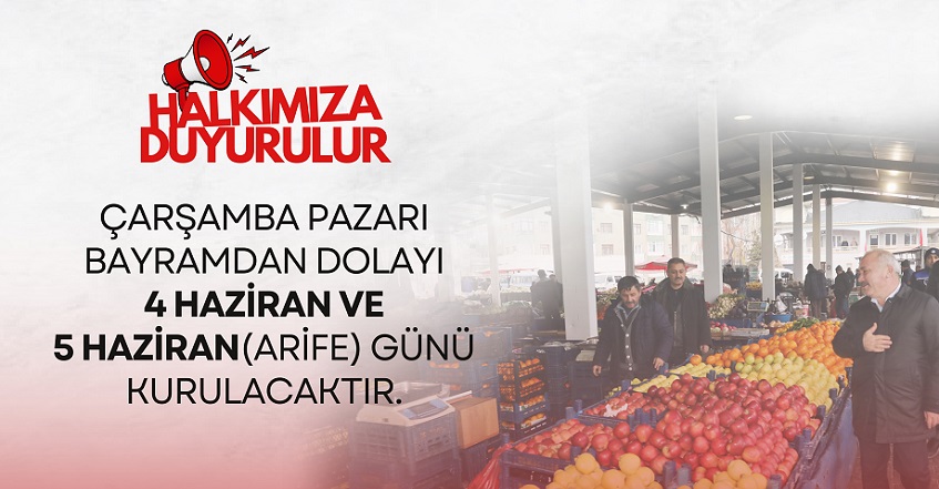 Çankırı'da 'çarşamba pazarı' bayram öncesi 2 gün kurulacak