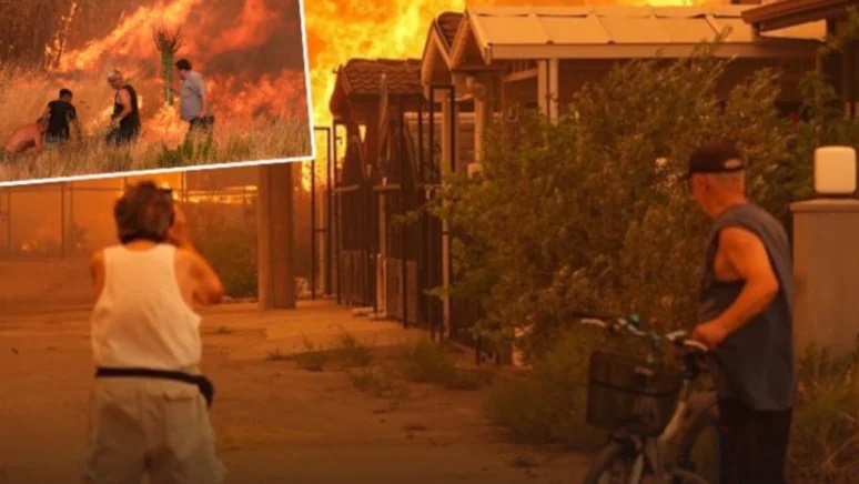 Burası Seferihisar: Alevlerin yuttuğu evlerinin arkasından böyle bakakaldılar