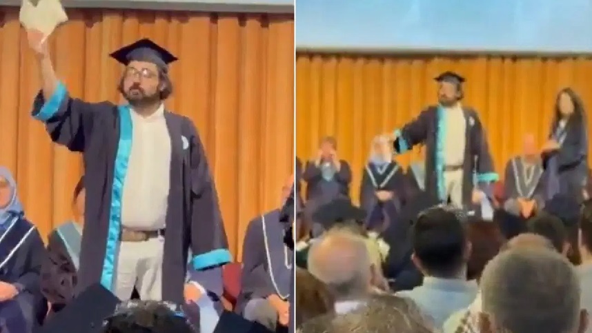 Diplomasını yırtan Boğaziçi Üniversiteli gence şafak operasyonu