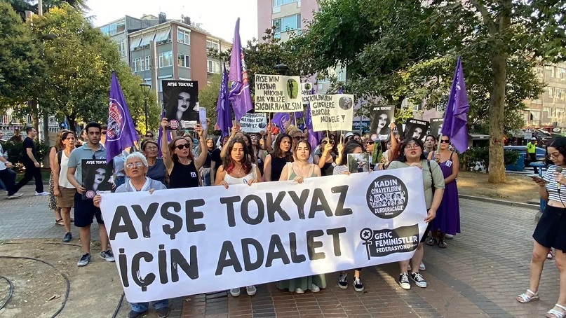 Kadınlar, Türkiye'nin konuştuğu Ayşe Tokyaz cinayeti için Kadıköy'de yürüdü!