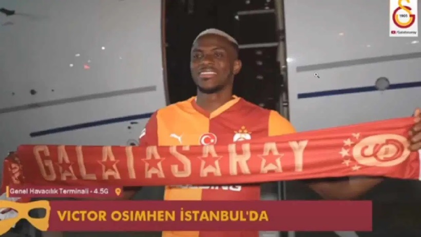 Victor Osimhen, Galatasaray için İstanbul'da!