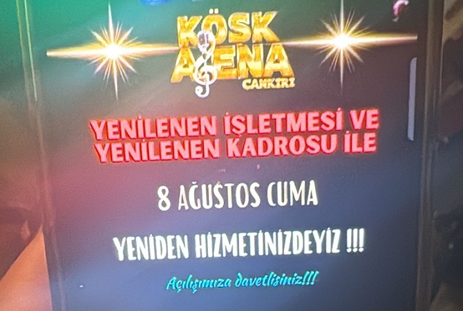 Çankırı'da cinayet işlenen eğlence mekanı 20 ay sonra yeniden hizmete giriyor