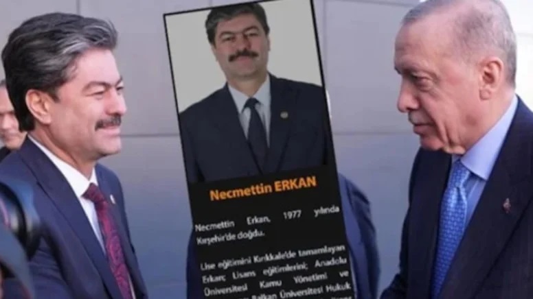 AKP'li vekil Necmettin Erkan biyografisini bile değiştirdi ama iddiaları kabul etmedi