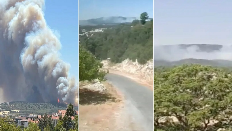 Bolu, Çanakkale ve Mersin'de birer saat arayla orman yangını!