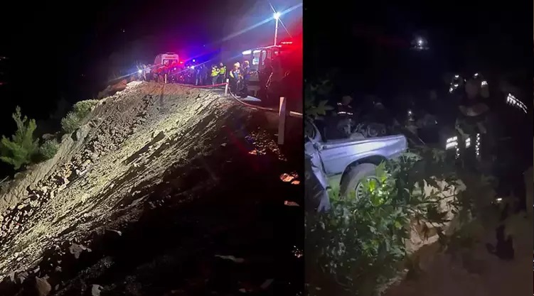 Adana'da uçuruma yuvarlanan araçta 5 kişi öldü