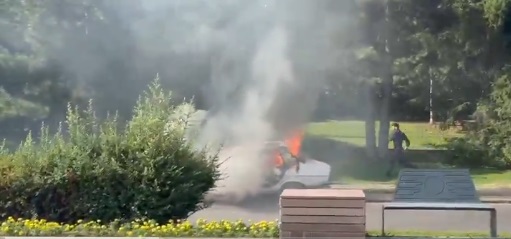 Meclis'in önünde 'Beyaz Toros' yakıldı: 1 kişi gözaltına alındı!