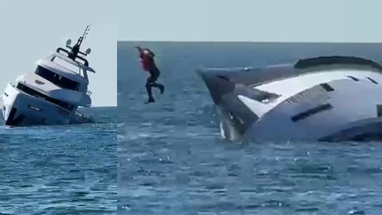 'Lüks yat aldım' diye sevindi, 15 dakika sonra denize atlayıp canını zor kurtardı