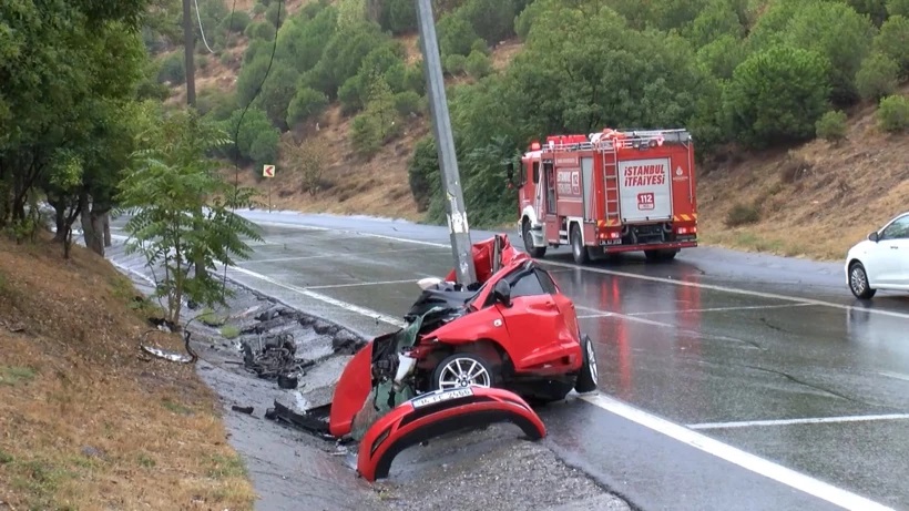 İstanbul'da yaşanan kazada sürücü öldü