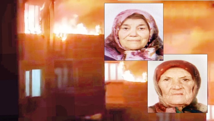 Bursa'da 2 kadın 1 bebek balkonda yanarak can verdi