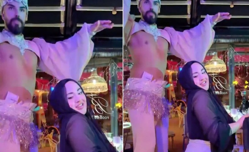 Eğlence mekanında dans eden başörtülü kadın tutuklandı