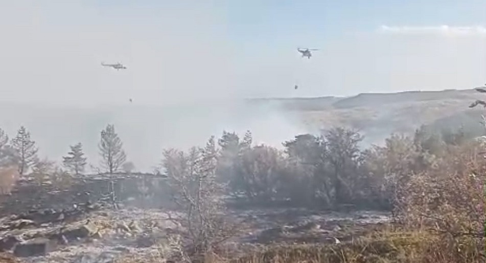 Çankırı'da orman yangını