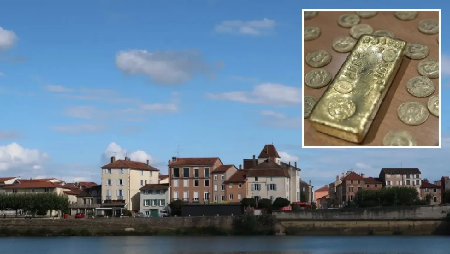 Havuz yapmak istediği bahçede hazine buldu!