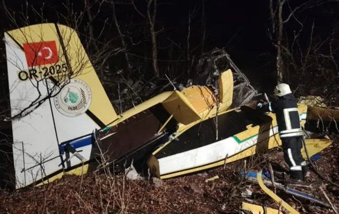 Türkiye'ye ait yangın söndürme uçağı Hırvatistan'da düştü