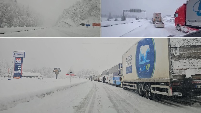 Gerede'de kar kalınlığı 60 santime ulaştı birçok yol ulaşıma kapatıldı