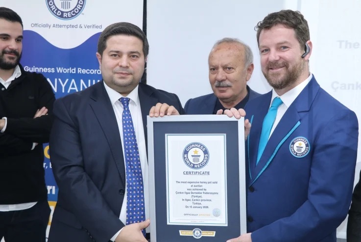 Çankırı'da üretilen bal 'satış fiyatıyla' Guinness Rekorlarına girdi