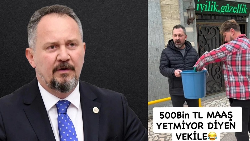 AKP milletvekili Mestan Özcan için cami önünde yardım toplandı!