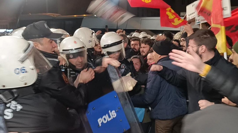 Ankara'da '6 Şubat' yürüyüşüne polis müdahalesi