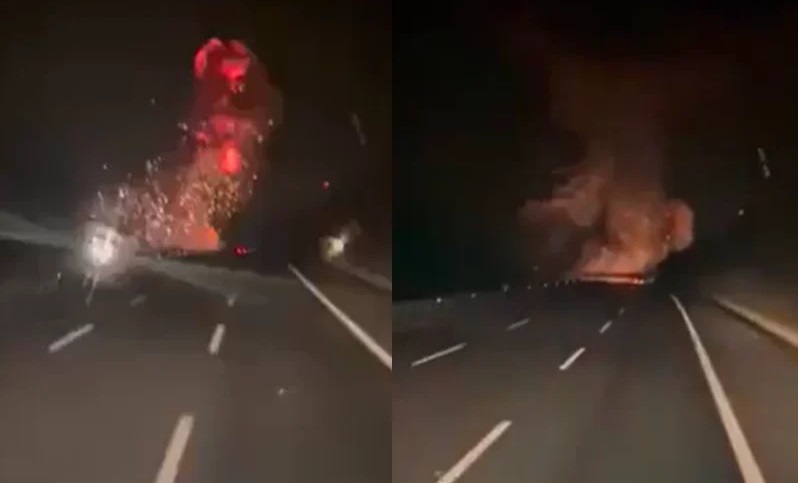 Balıkesir'den kalkan F-16 savaş uçağının düşme anı