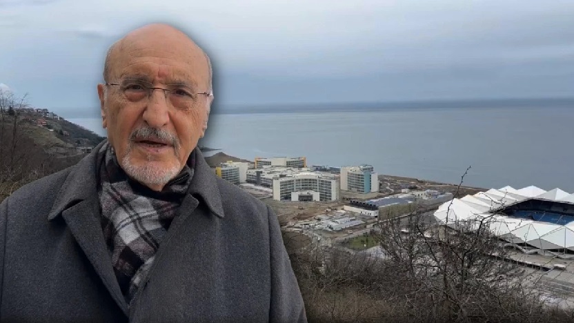 Trabzon'da stat ve hastanenin bulunduğu bölgede kayma başladı