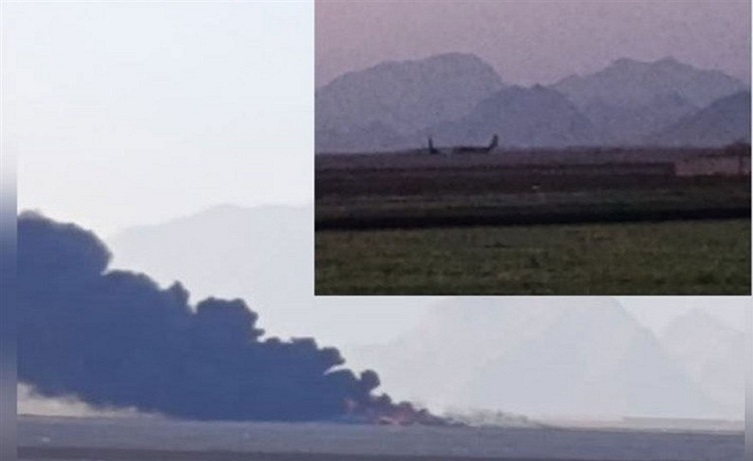 ABD'nin 2 uçağının alev alev fotoğrafı bu sabaha damga vurdu